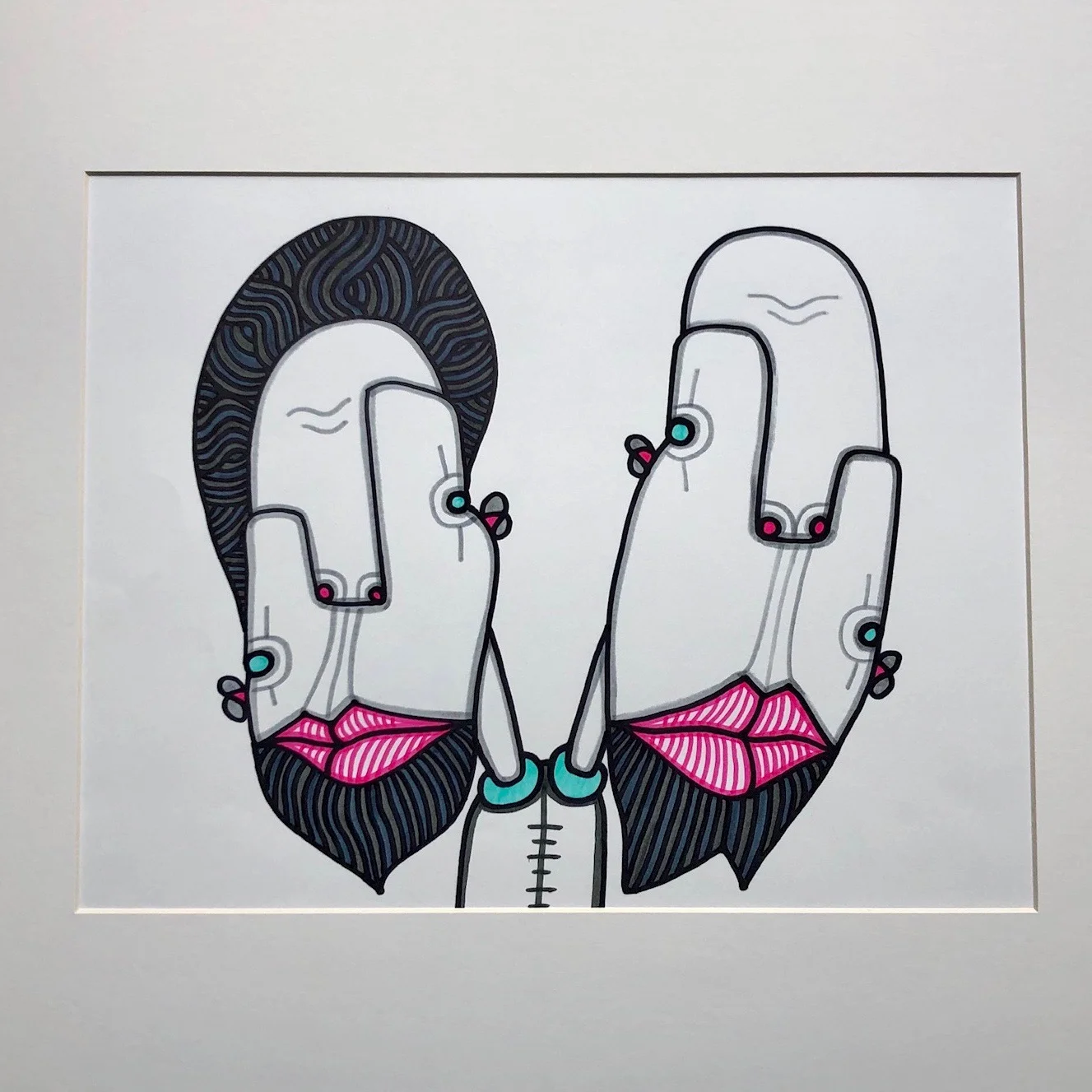 Two-headed boy all grown up