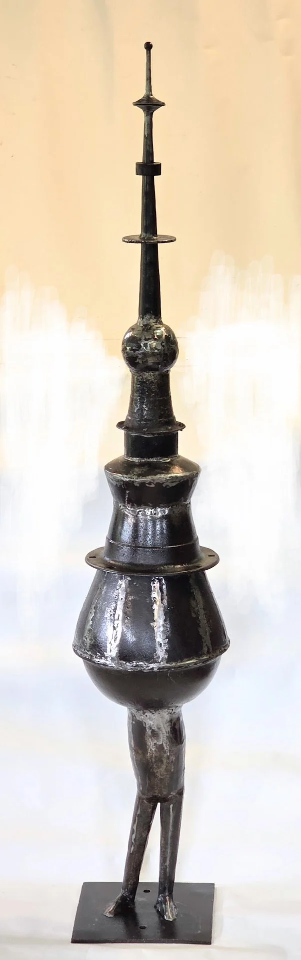 *Philosopher, 62 x 11 x 11"