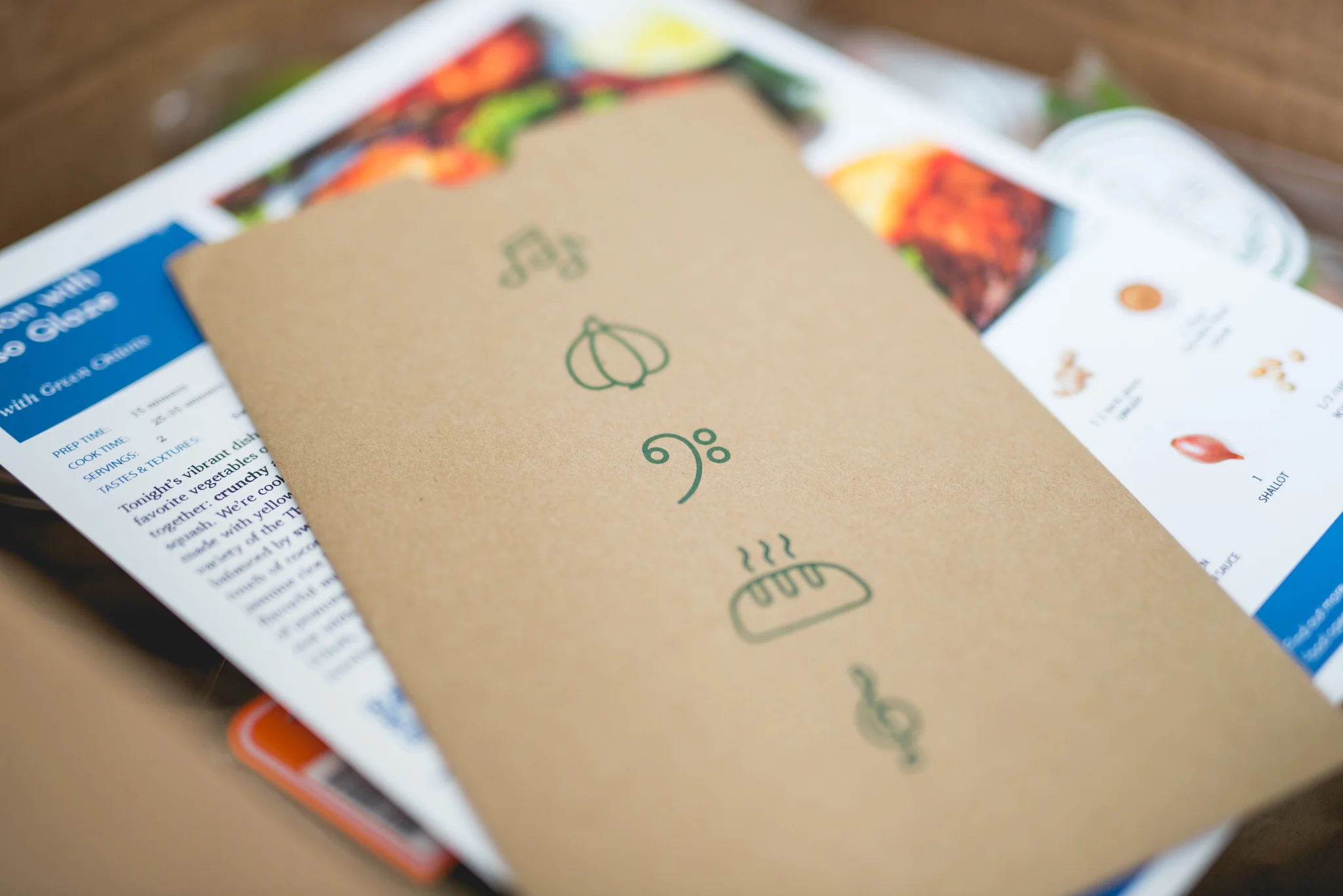 Recipe + Music Pairing card