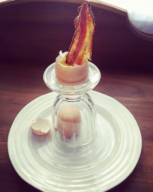 Bacon and eggs...what could be better?