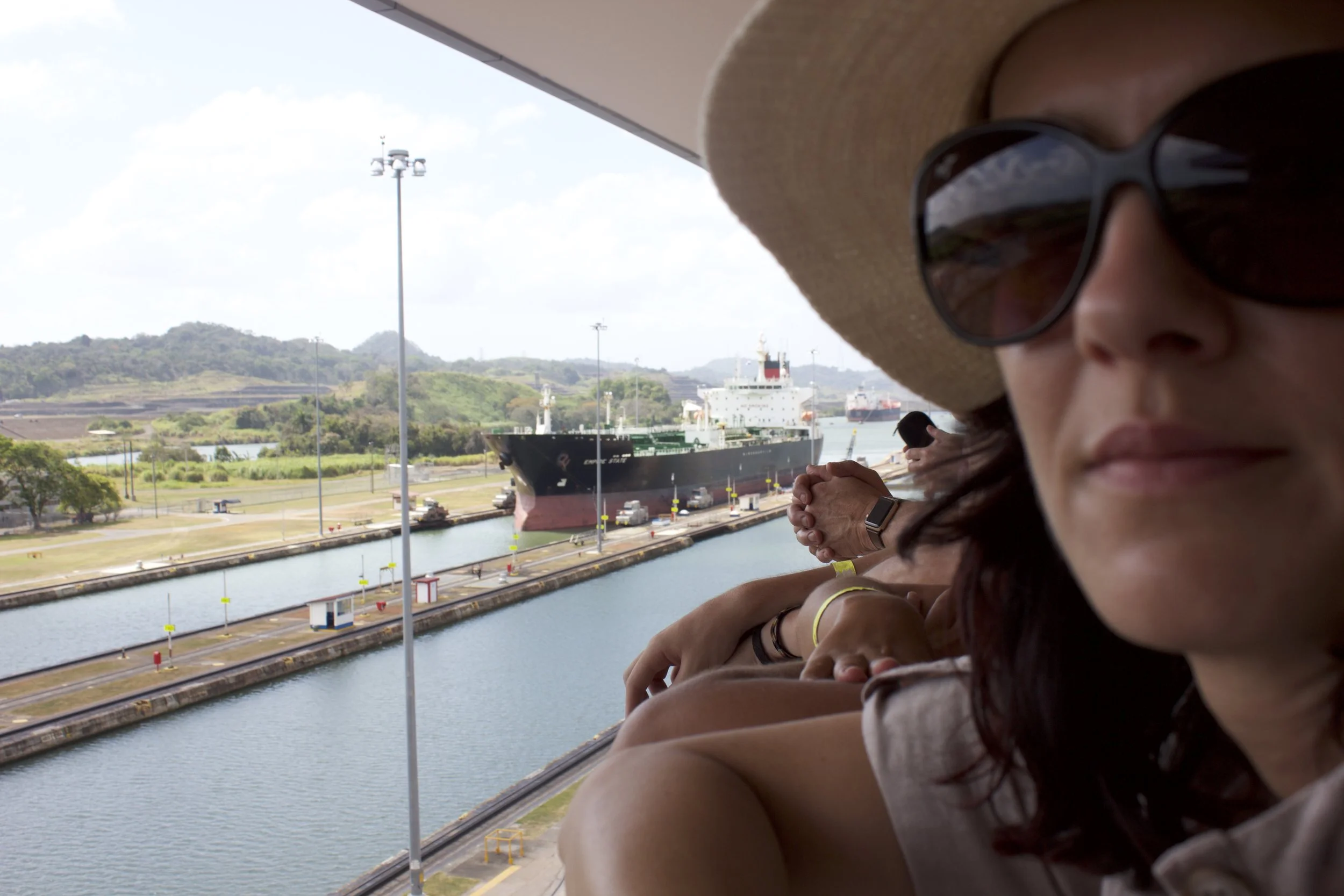Miraflores locks at the Panama Canal. It was really cool watching a ship and a couple of yachts go through.