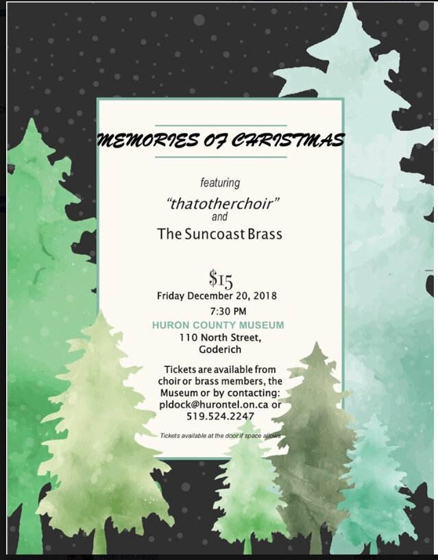 Memories of Christmas featuring "thatotherchoir" and The Suncoast Brass