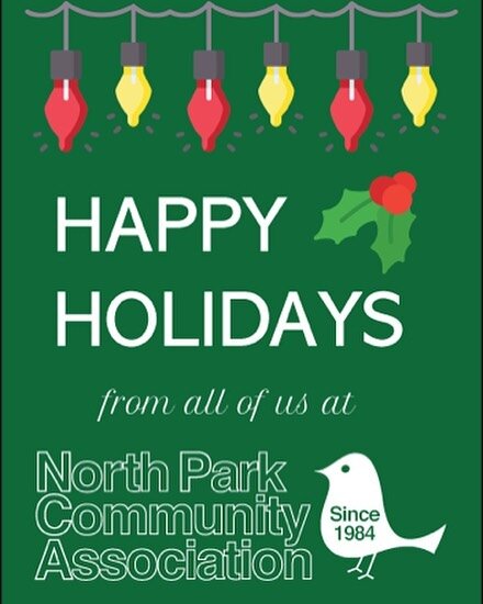 Wishing you and yours very merry and happy holiday season! May your days be filled with joy, peace and love! 
#happyholidays #NPCA #northpark