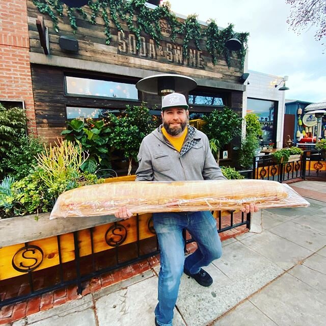 Tonights neighborhood mixer will feature lots of fun things. Including this 5ft sammich from our friends @sodaandswinenp !! Come on out to @sevengrandsd and get you some! #92104 #northpark #mixer #explorenorthpark #NPCA #community #neighborhood #supp