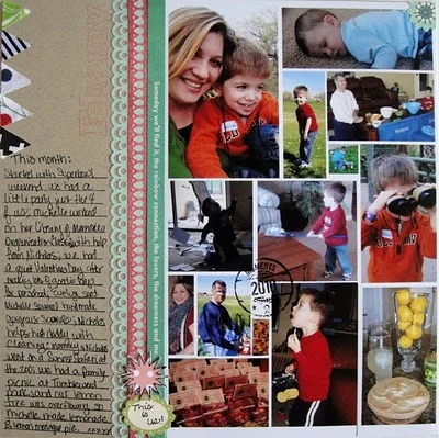 A Month In Review Layout and Week in the Life Days 2 & 3