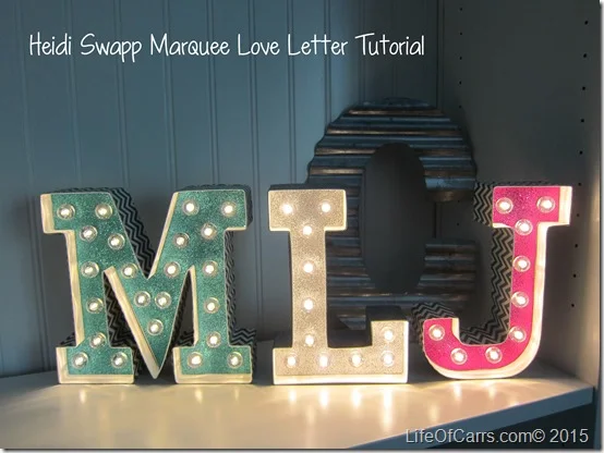 Heidi Swapp Marquee Love Letter Tutorial - Teacher or Mother’s Day Gift Idea
