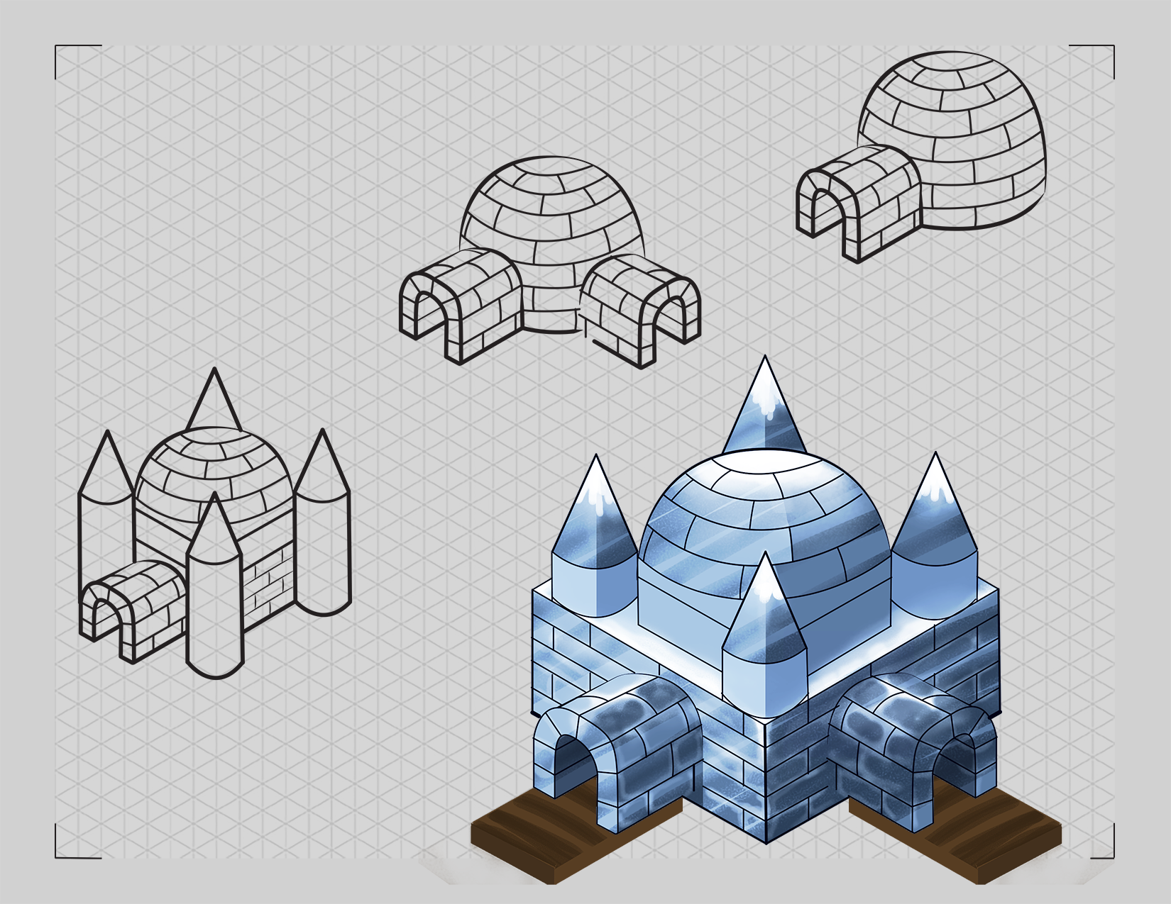 Ipad winter race game - full render of asset1