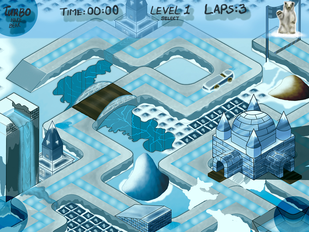 Ipad winter race game - gameplay
