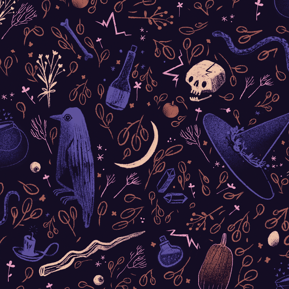 witchy halloween pattern (Copy)