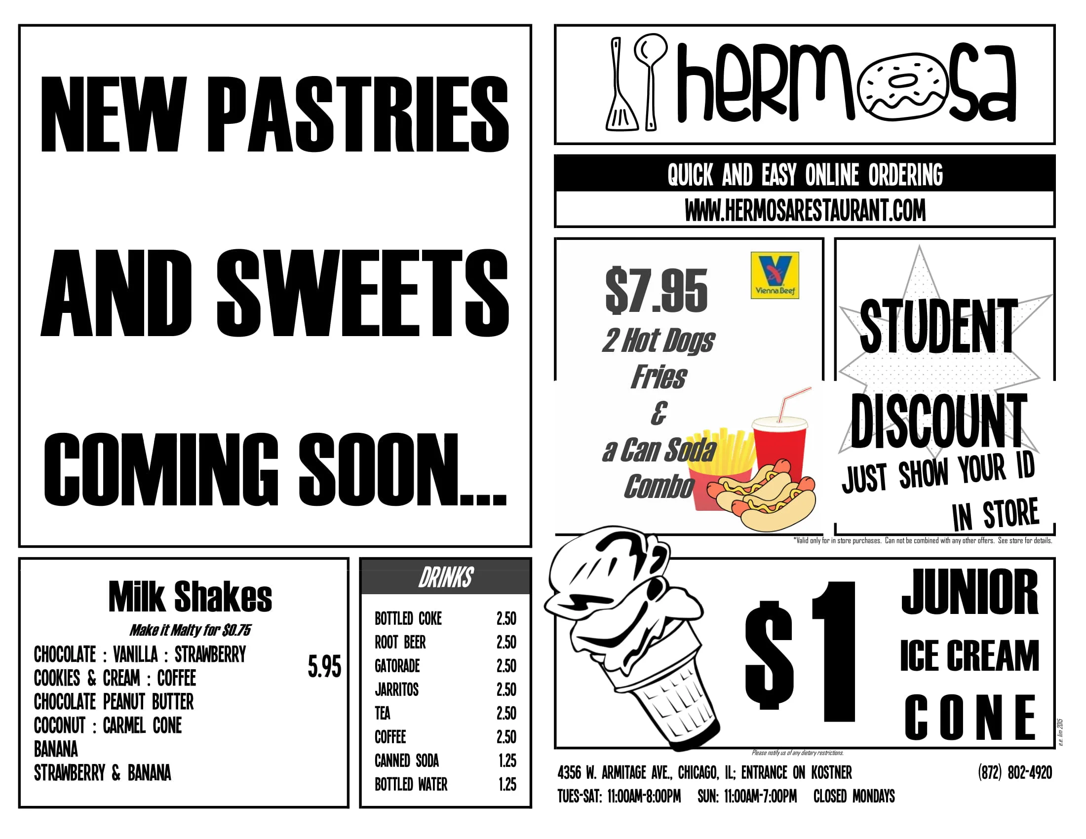Menu - Front Page