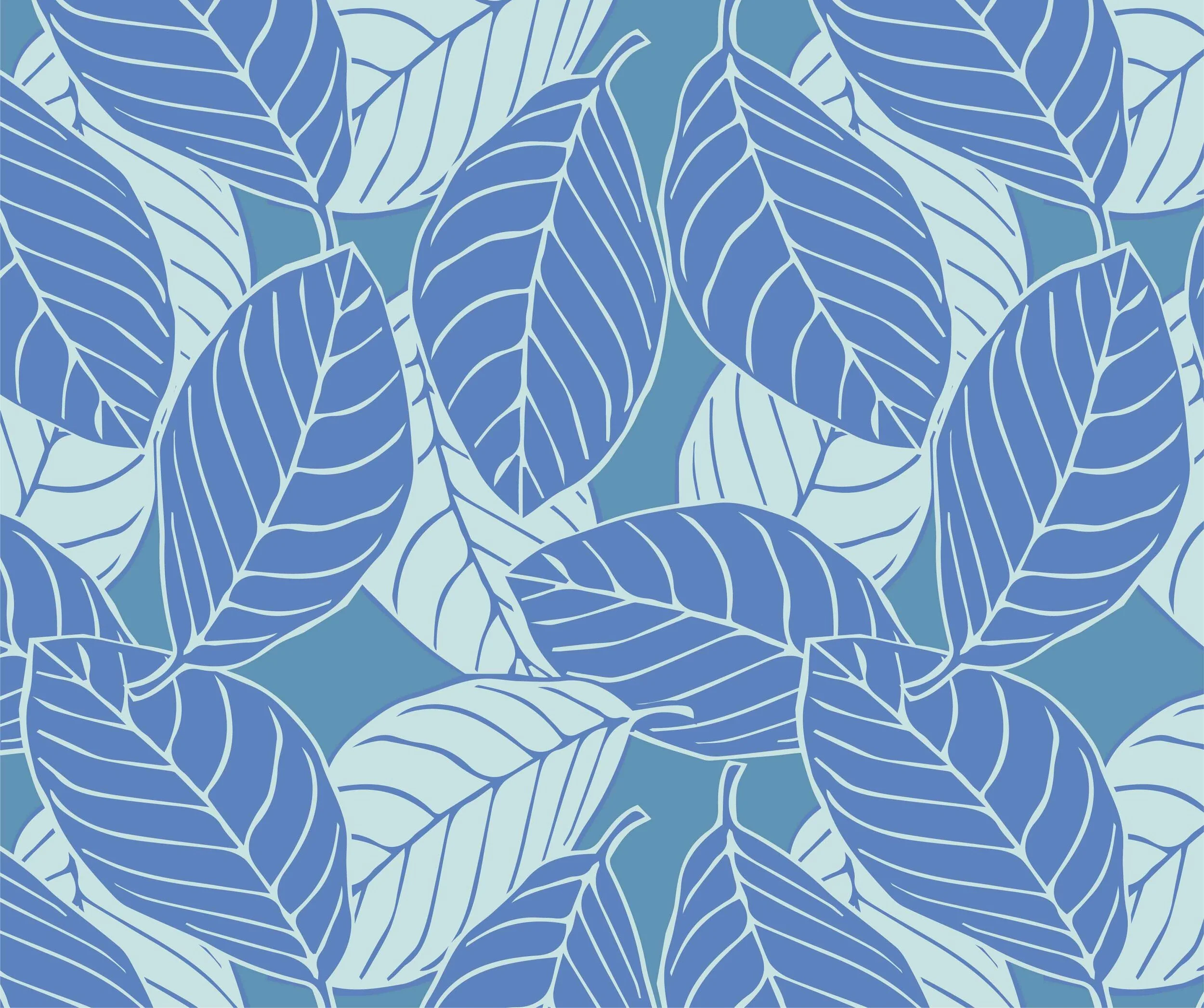blue layered leaves surface pattern design-01.jpg