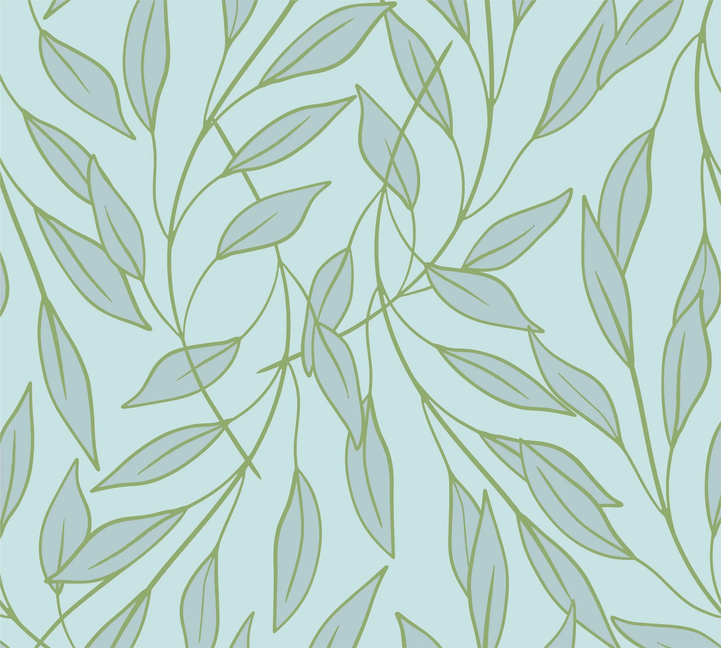 sage layered leaves surface pattern design-01.jpg