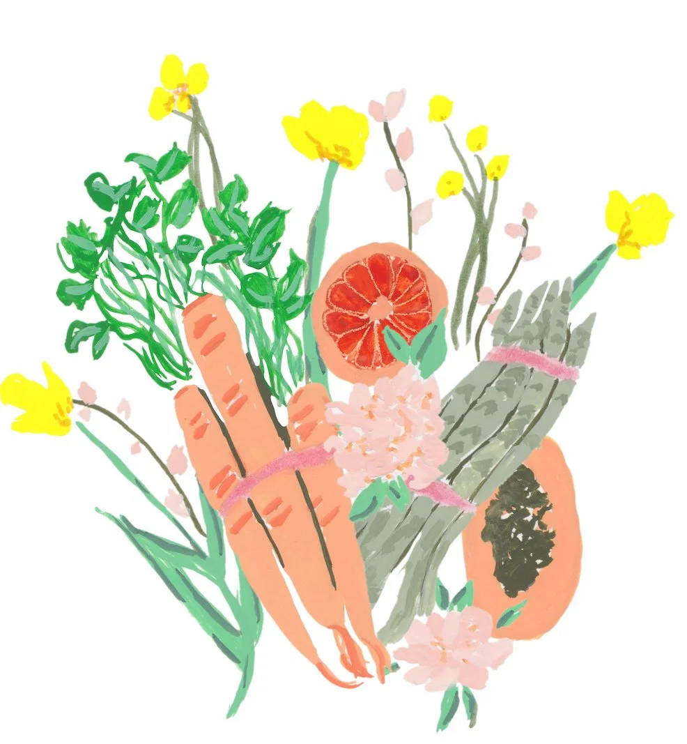 inez jestine carrots and fruit food illustration.jpg