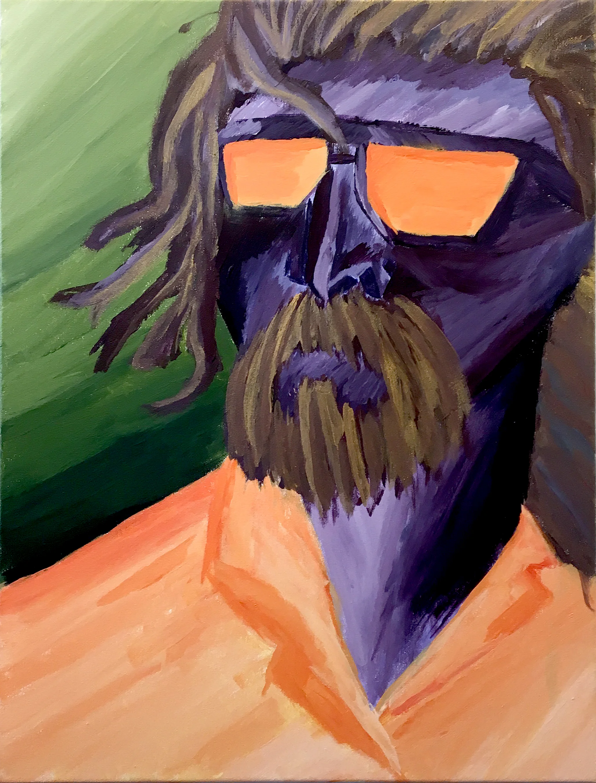 The Dude Color Study 2, Acrylic, 16" by 20"