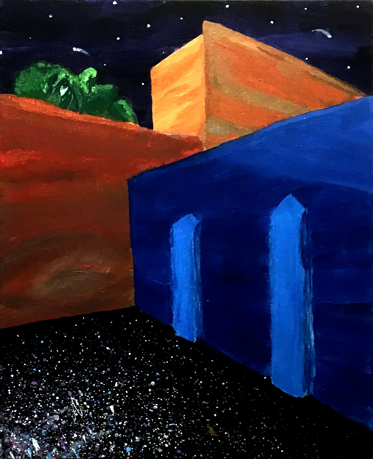 Planetary Parents, Acrylic, 16" by 20"