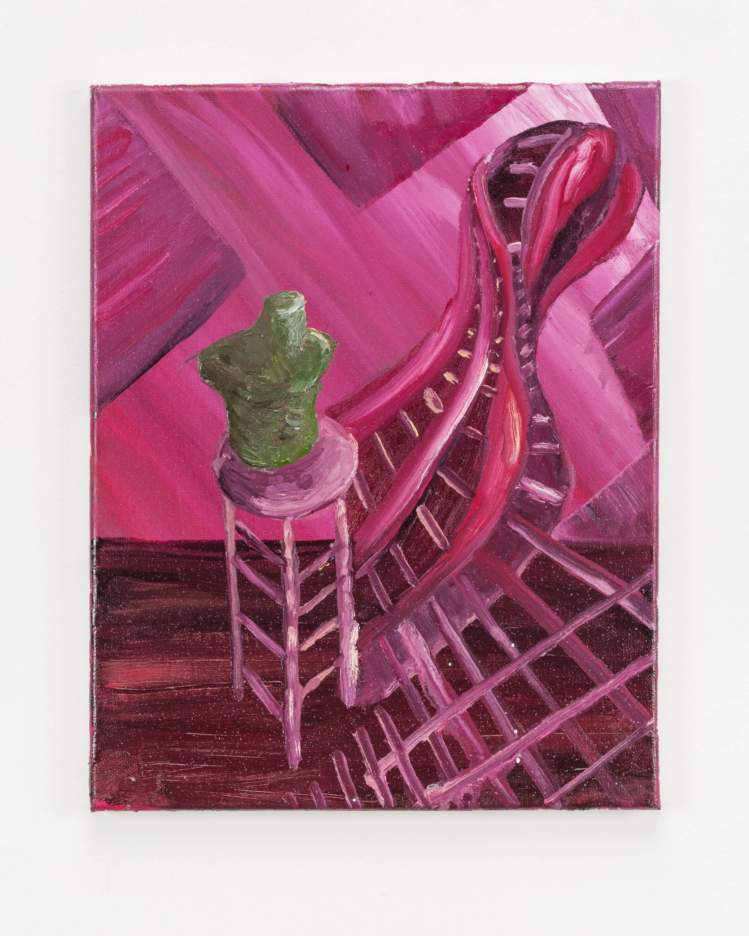 'Maskyouline' Study, Oil on Canvas, 11" by 17"