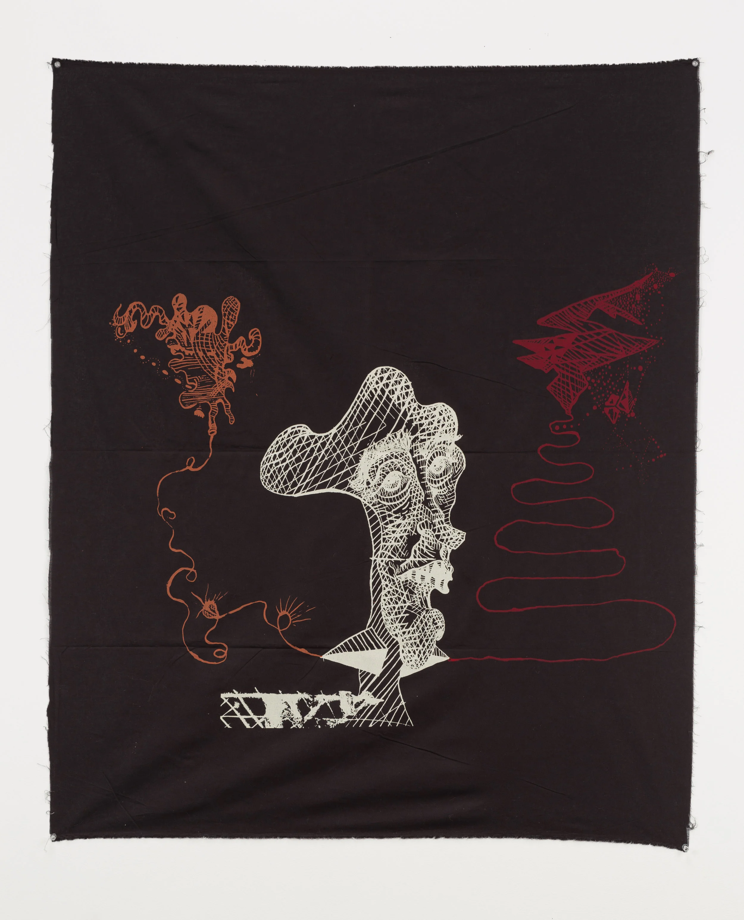 'Frank's Final Form', Screenprint on Linen, 3' by 5'