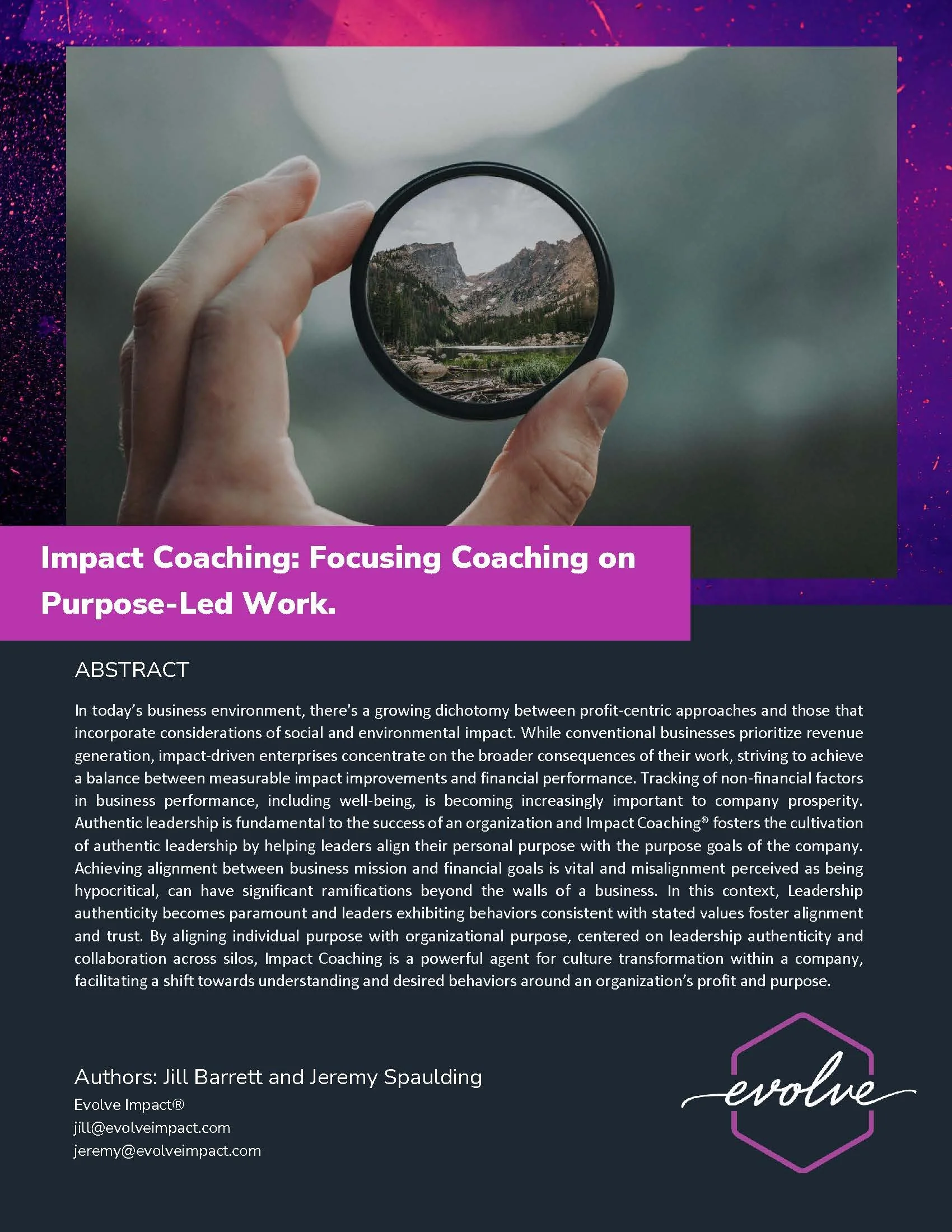 What Is Impact Coaching®?