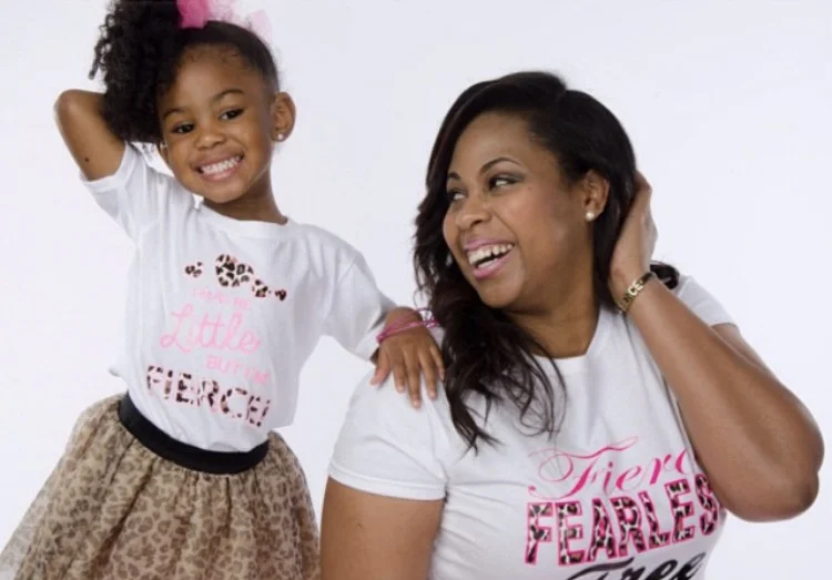 I May Be Little girls tee