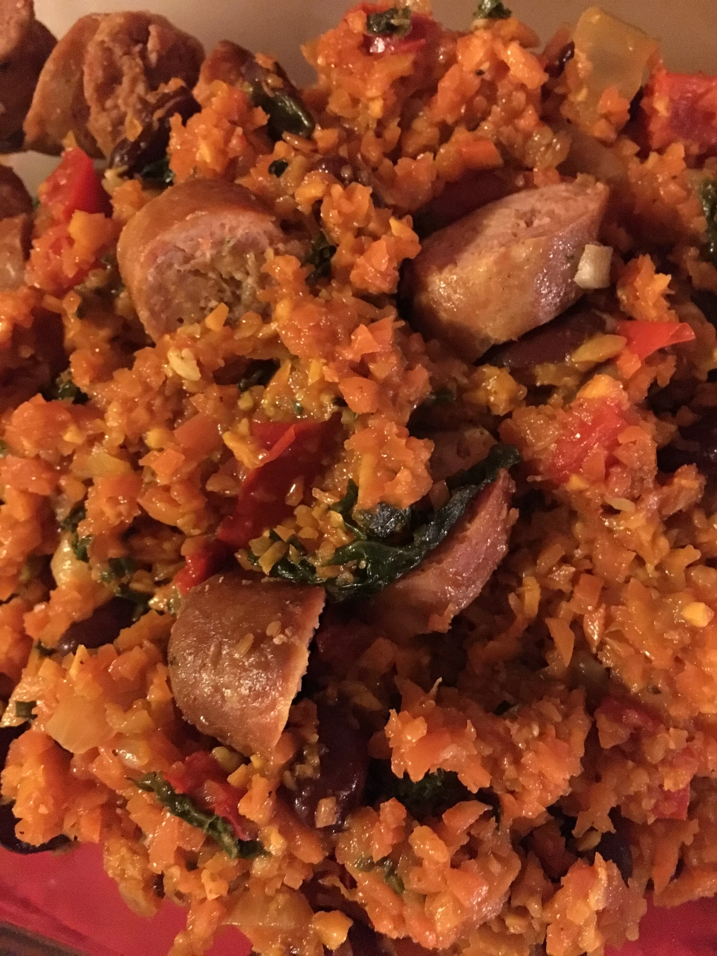 Chorizo Sausage Dirty “Rice”