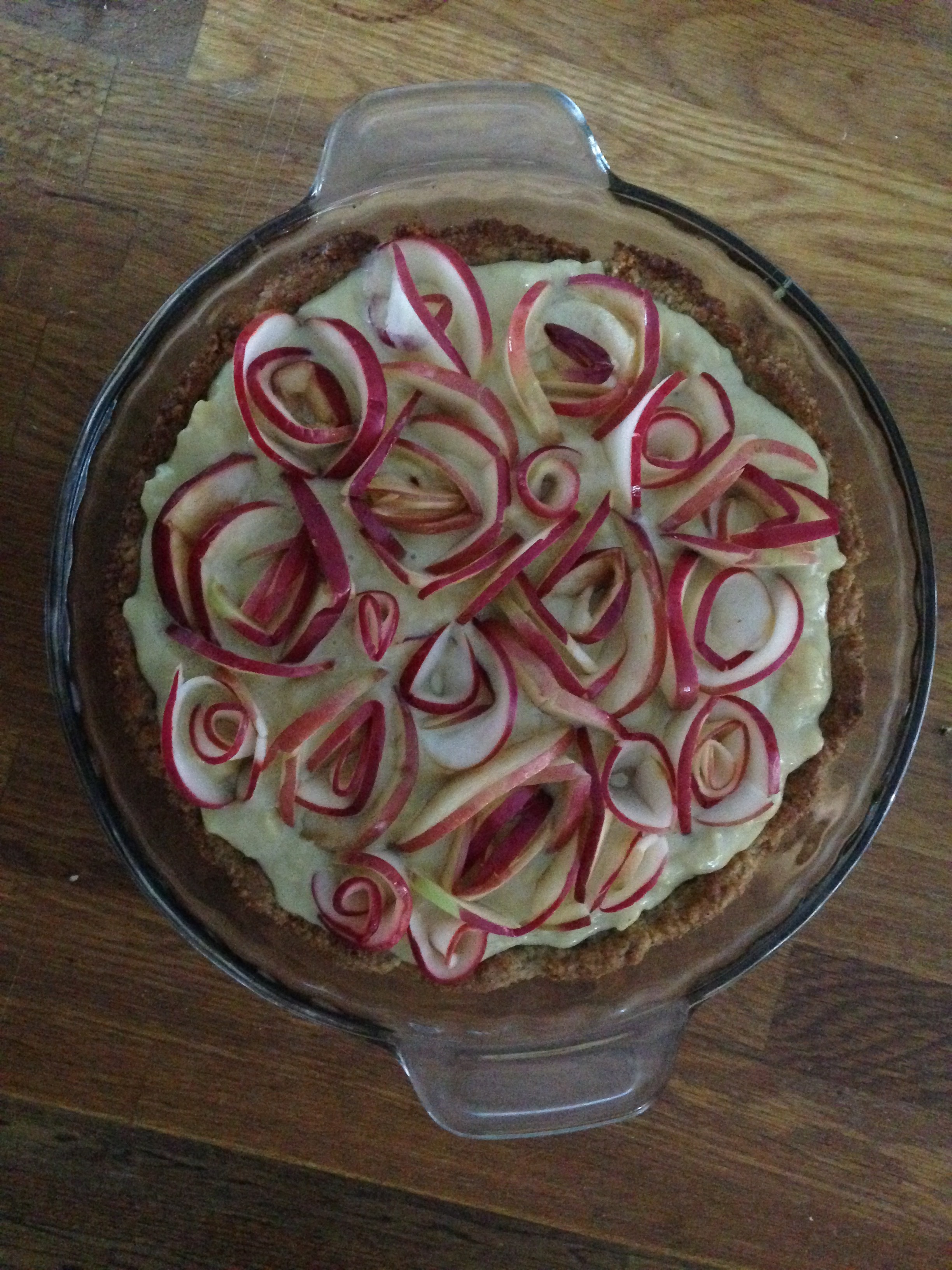 Apple Walnut Tart with Maple Custard
