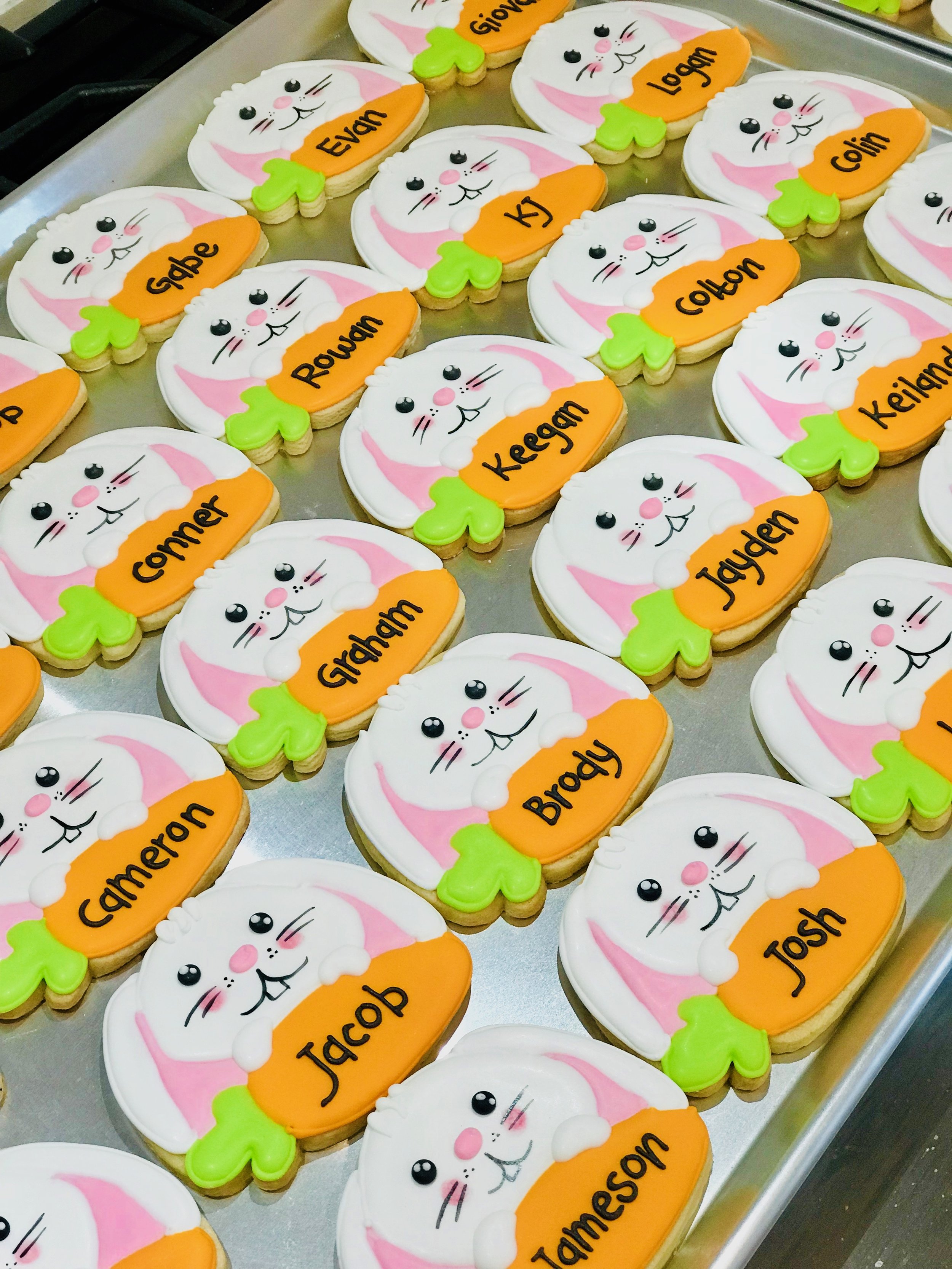 custom easter cookies with name