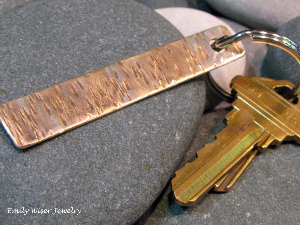 Textured Bronze Key Fob 2012