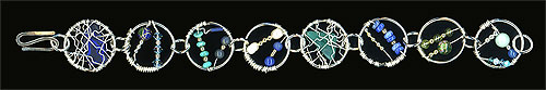 Wire Wrap Bracelets. Sterling, 2006-08