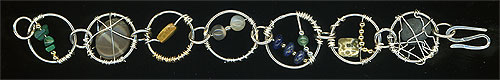 Wire Wrap Bracelets. Sterling, 2006-08
