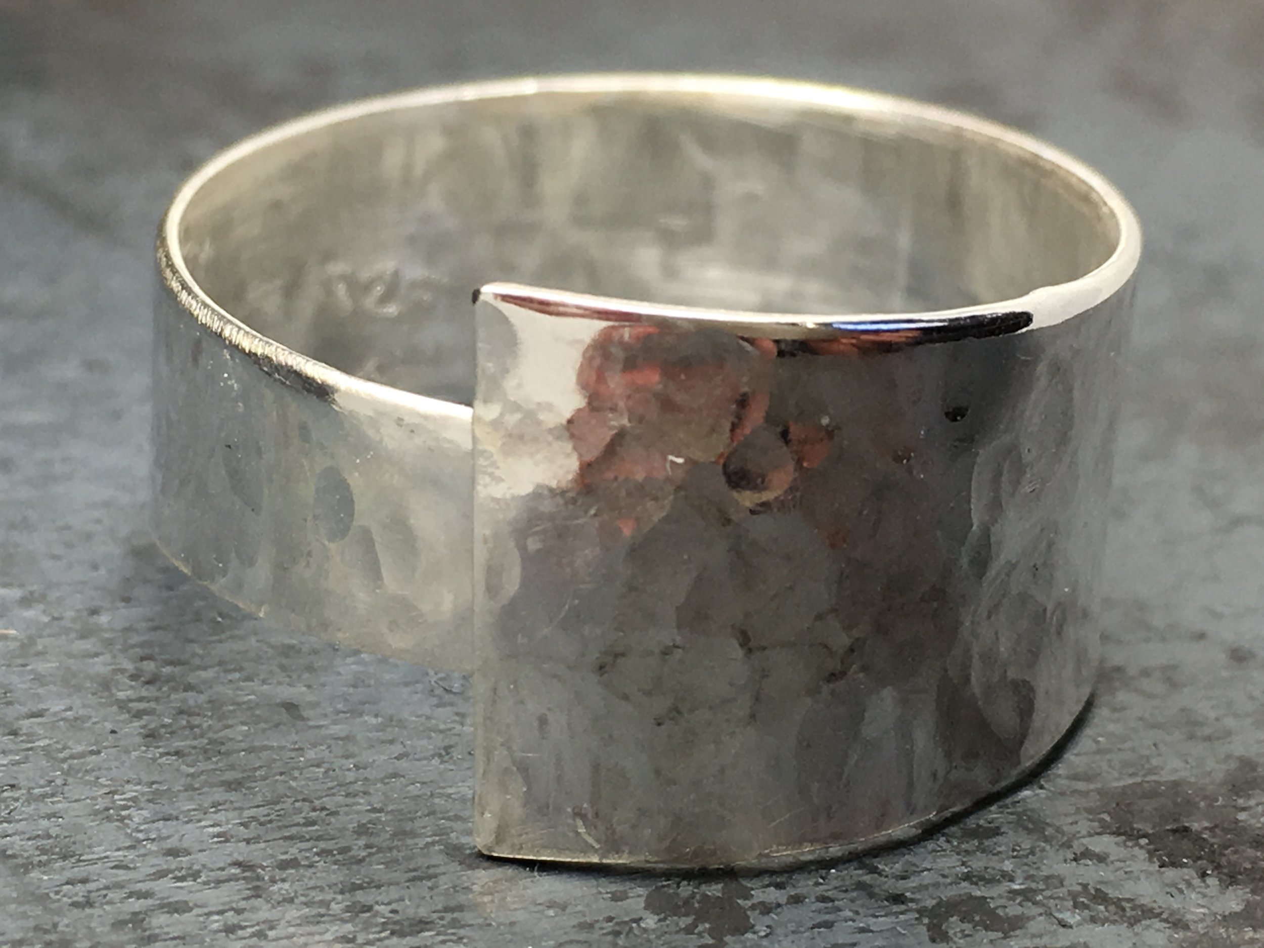 Hammered Sterling Silver Wrap Ring 2016