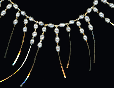 Pearl Choker. Hammered Gold-Fill and Freshwater Pearl 2007