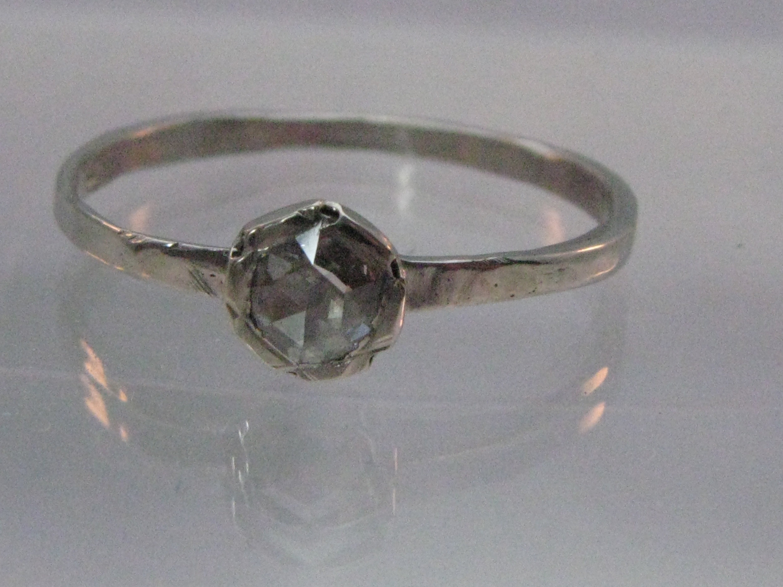 Palladium Ring with Rose-Cut Diamond 2012