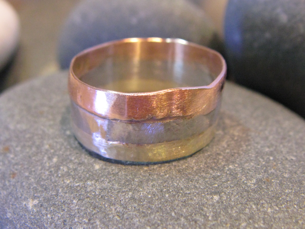 Palladium, 14k Rose Gold, 14k Green Gold Ring. 2012?
