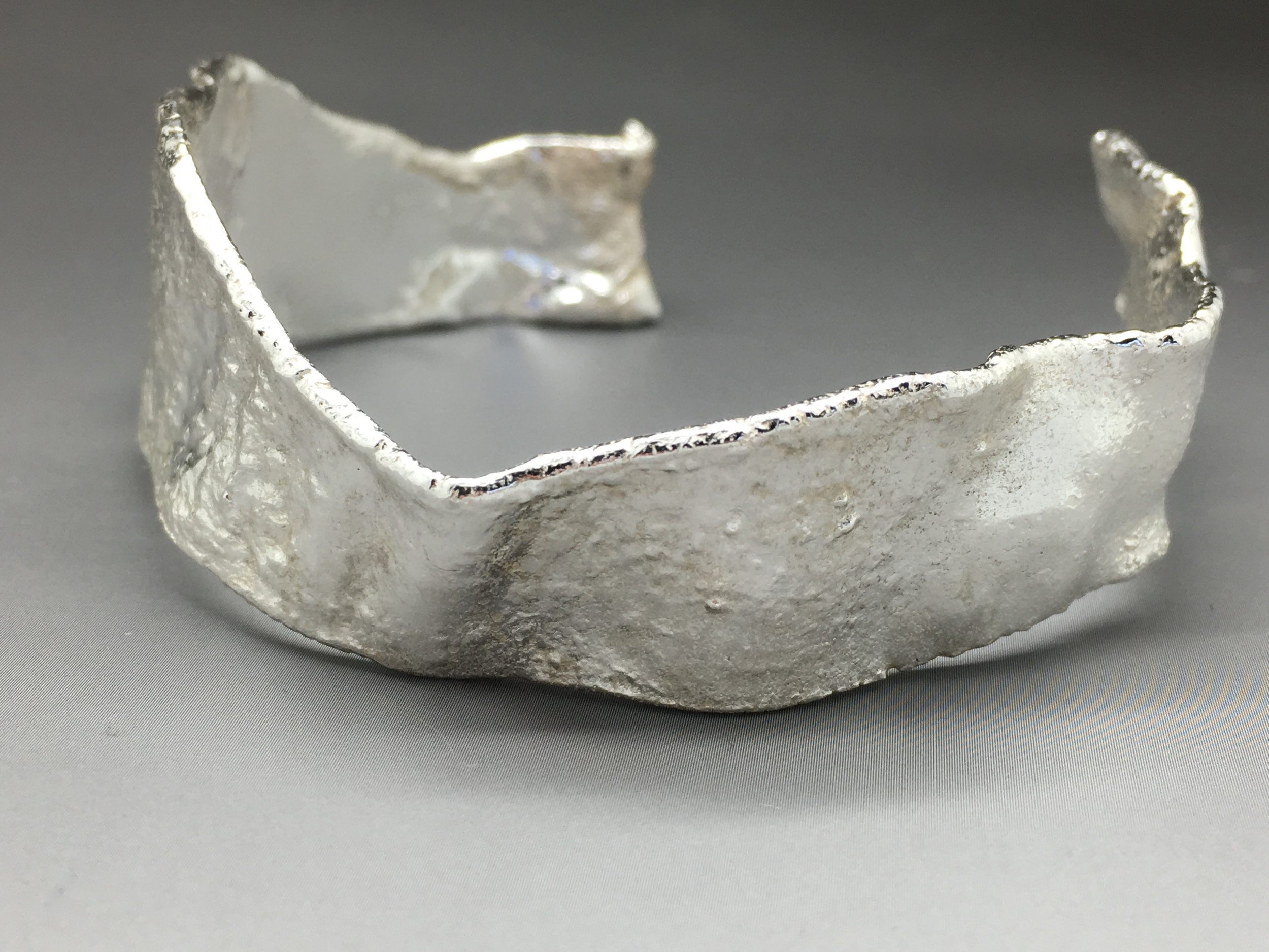 Sterling Silver Reticulated Cuff from Ingot 2016