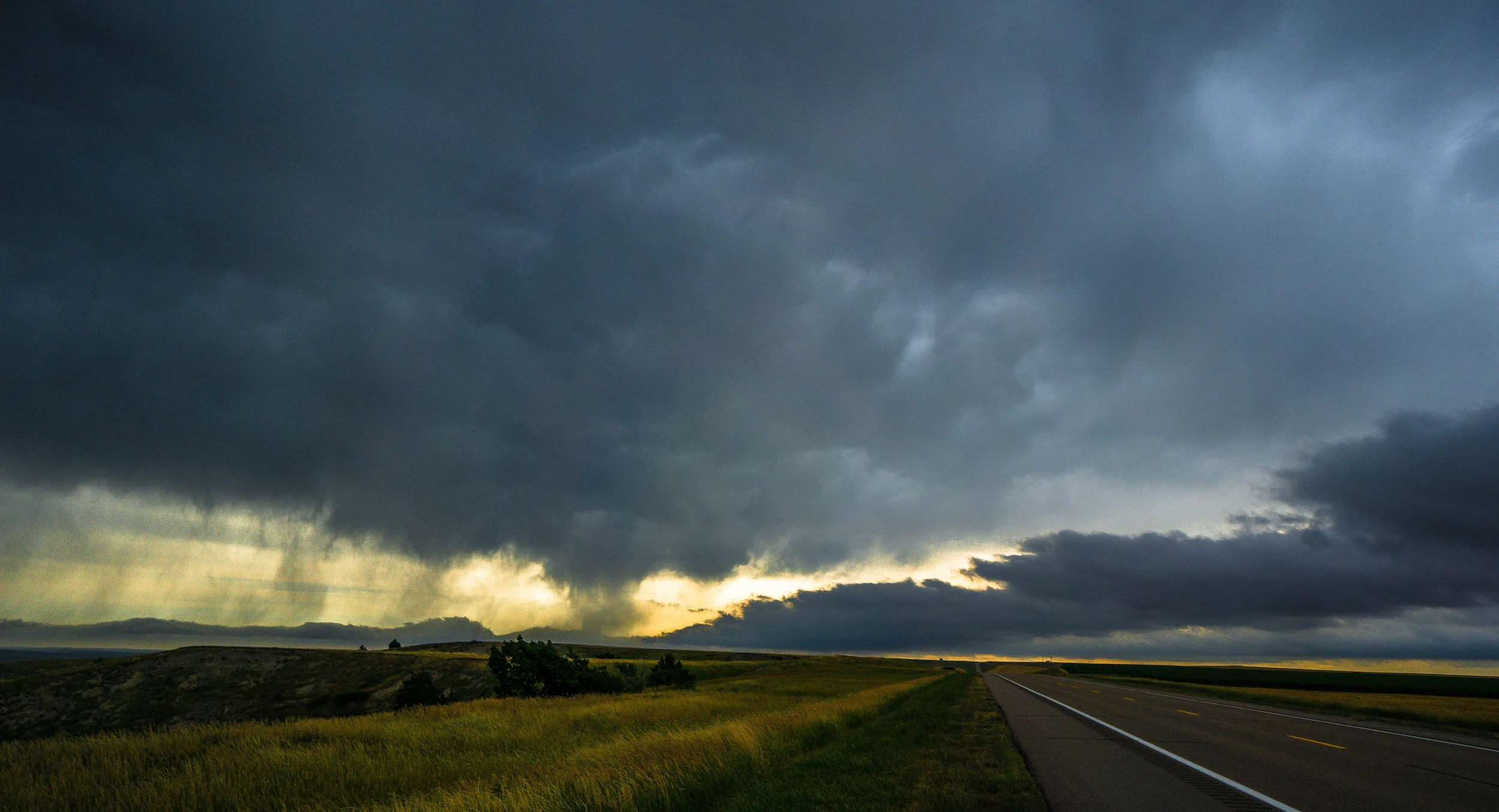 Rainclouds over western Nebraska