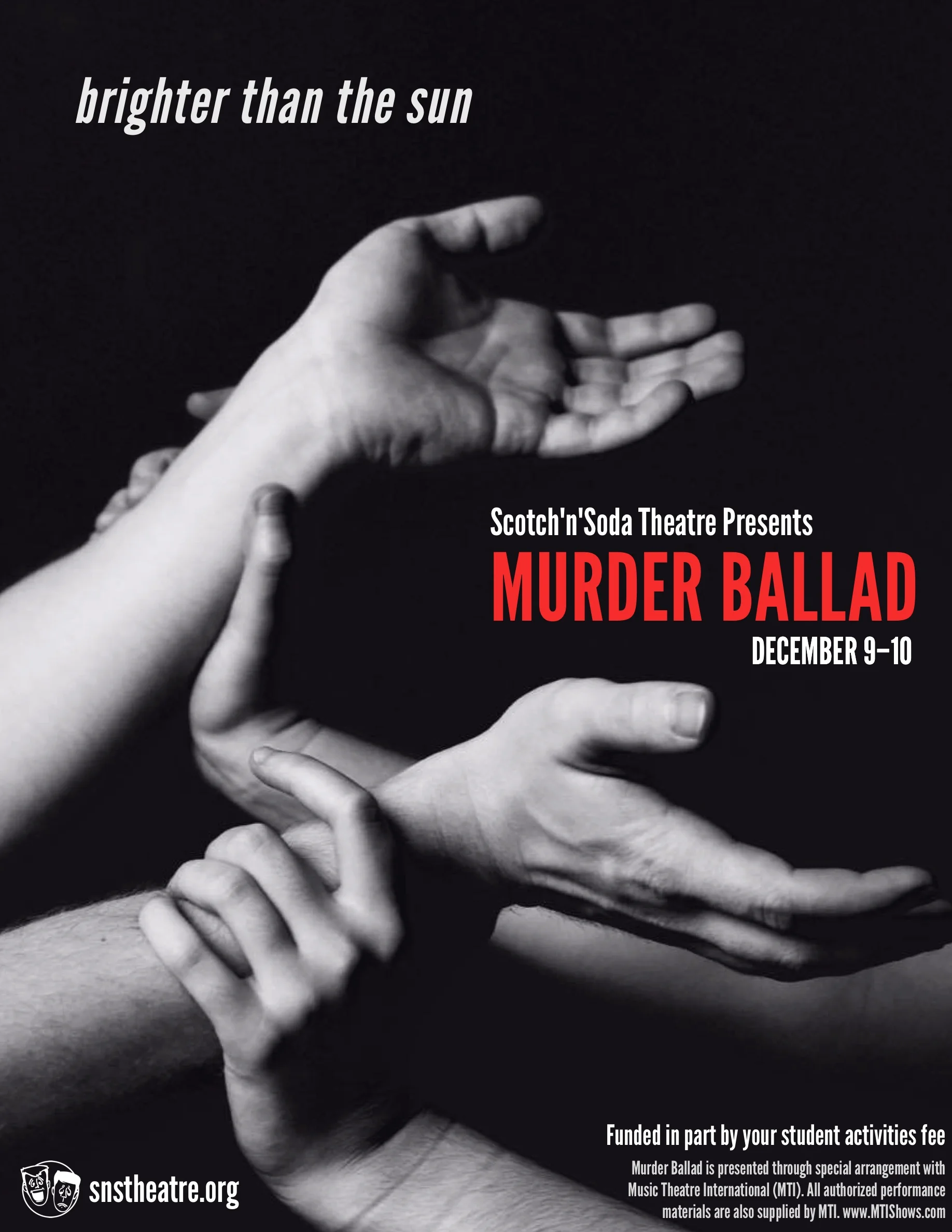 8.5x11" Teaser Poster B, with photos I took during our own photoshoot.