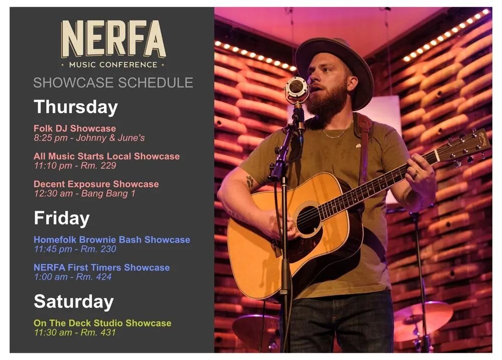 For anyone attending the @nerfalliance  conference in Asbury Park this weekend, here is my showcase schedule!