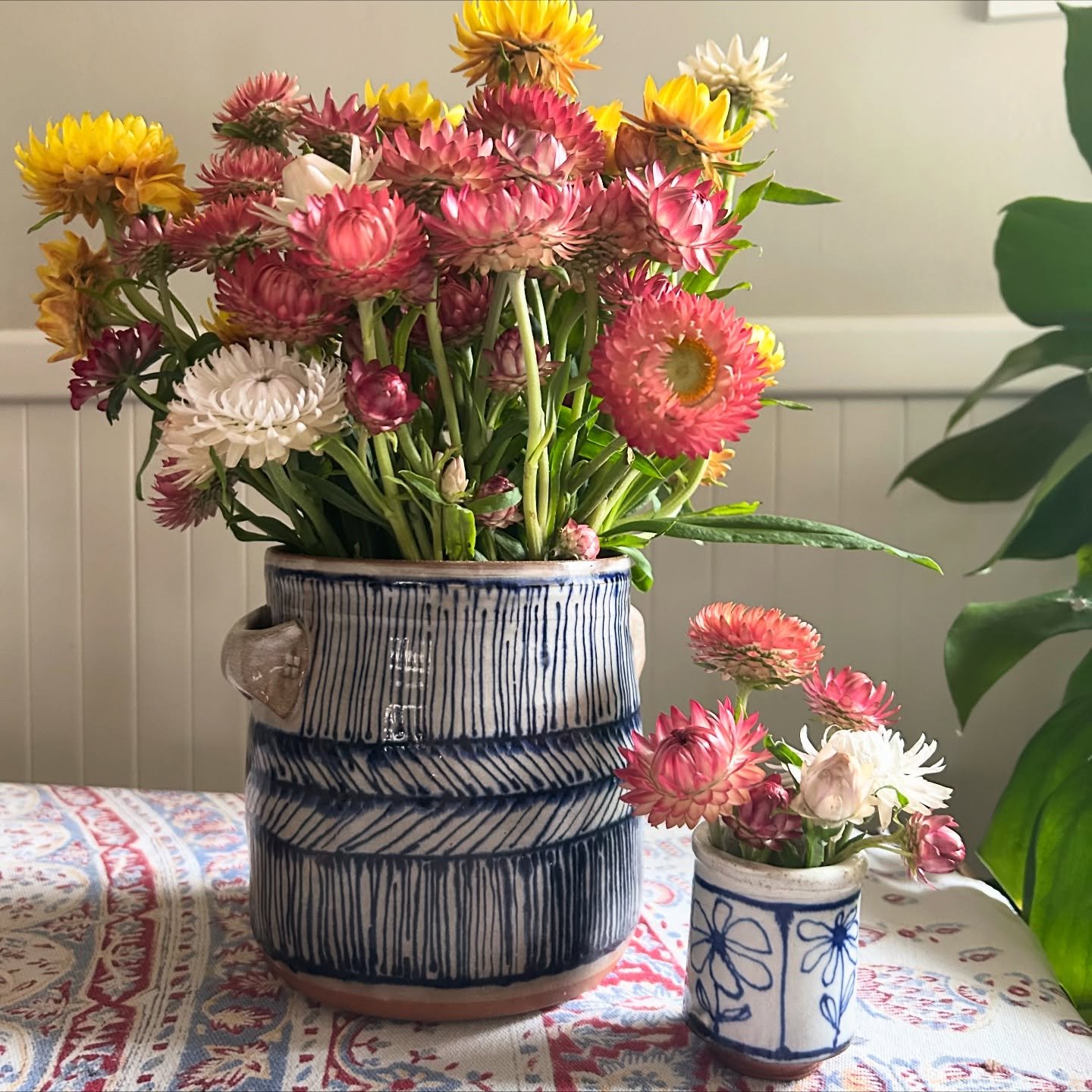 This week was my birthday and part of my celebration was to attend our local pottery show @clayfolk to add to my pottery collection! Such a joy it is to peruse all the booths and see which pieces speak to me. First up, we have:

1. @kilnedwithkindnes