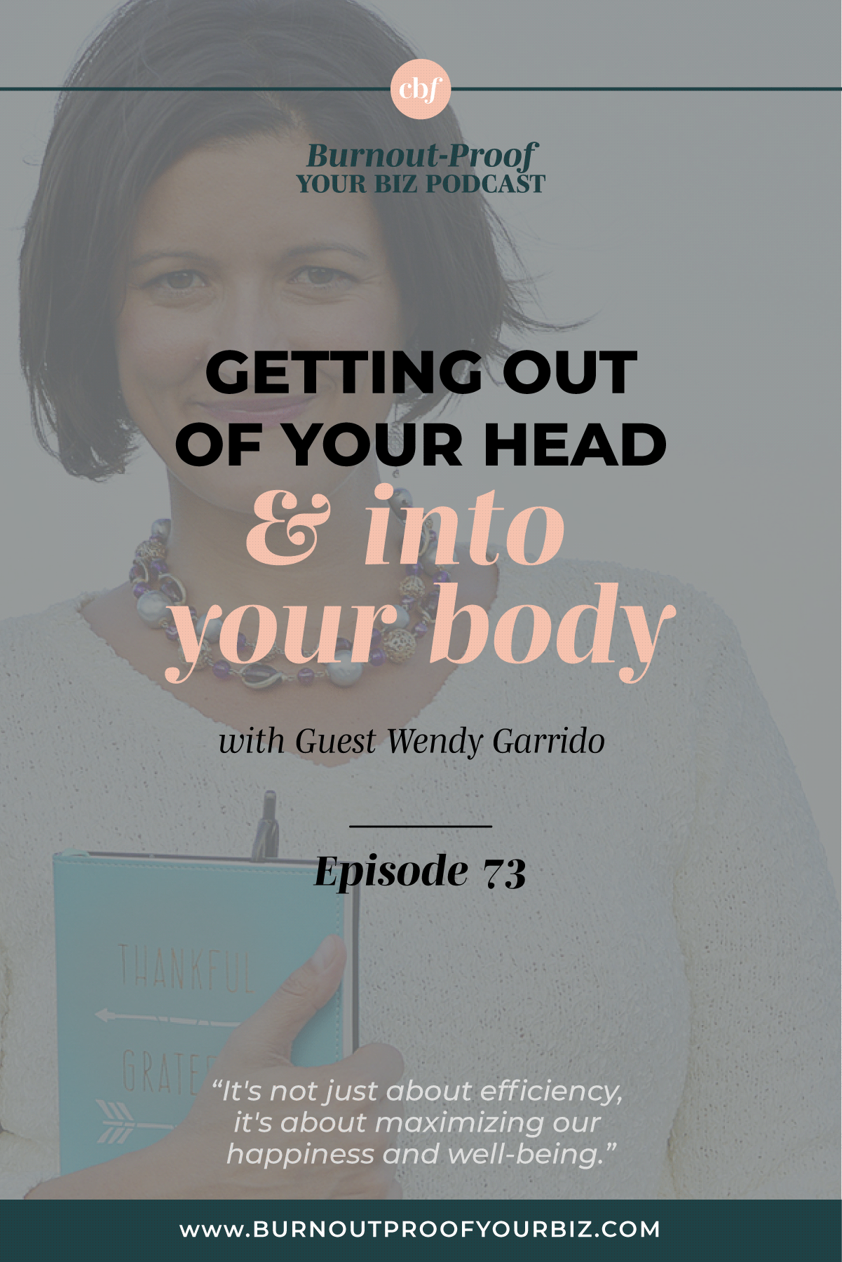 Burnout-Proof Your Biz Podcast with Chelsea B Foster | Episode 073 - Getting Out of Your Head and Into Your Body with Wendy Garrido