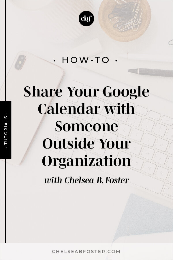 How to Quickly &amp; Easily Share your Google Calendar with Anyone on ChelseaBFoster.com | Helping creatives and coaches break the cycle of overwhelm and burnout to live their freedom dreams now.