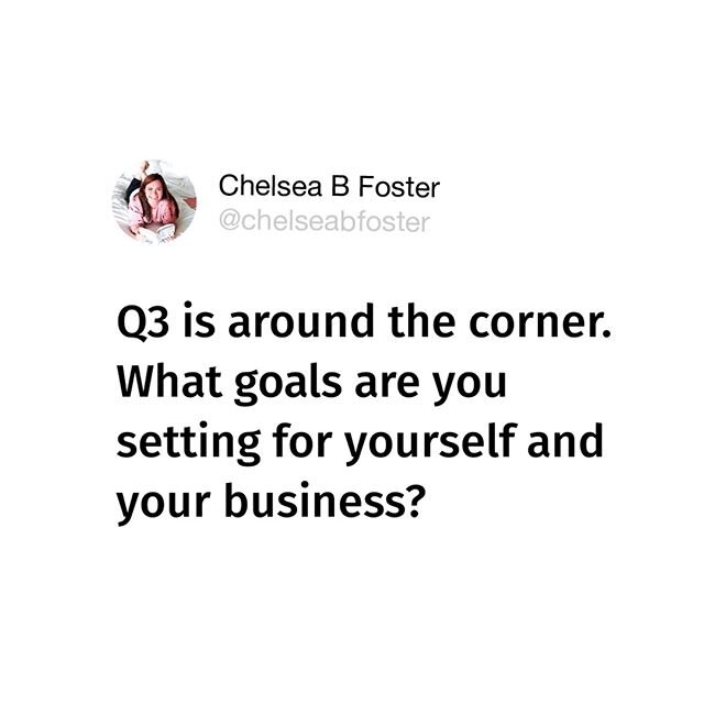 On Monday, my Empowered Boss Lab members got access to the Q3 Goal Setting Workshop (pre-recorded this quarter due to my maternity leave) and started thinking through where they want to be in 3 months - both in their life and in their business.⁠
⁠
On