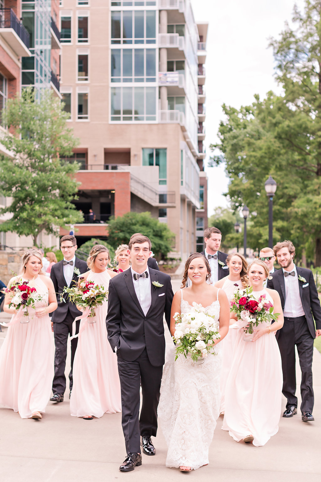  Josie, Adam, and their wedding party squad. Their wedding party was great! 