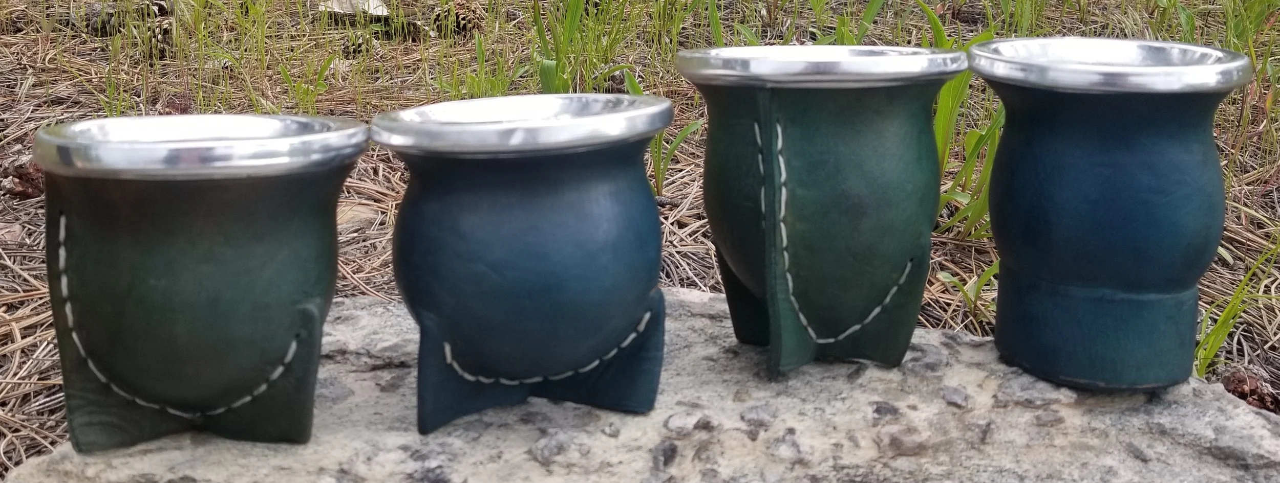 leather wrapped gourds