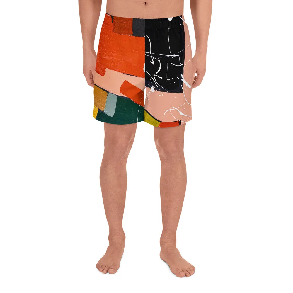 men's athletic shorts above the knee