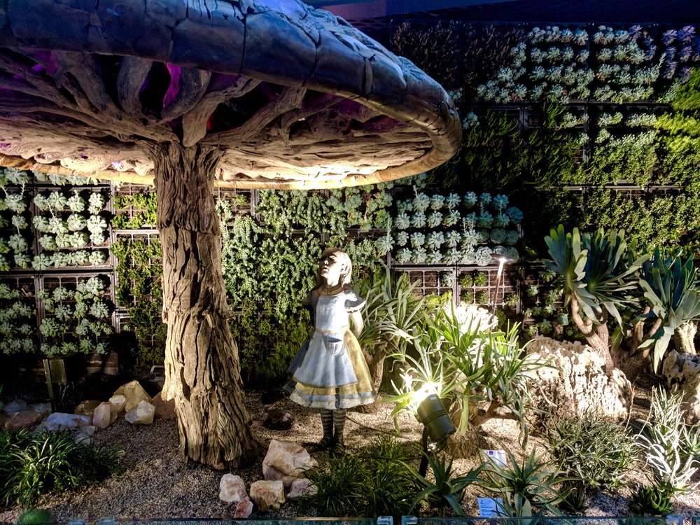 Alice in Wonderland Mushroom in the Flower Dome