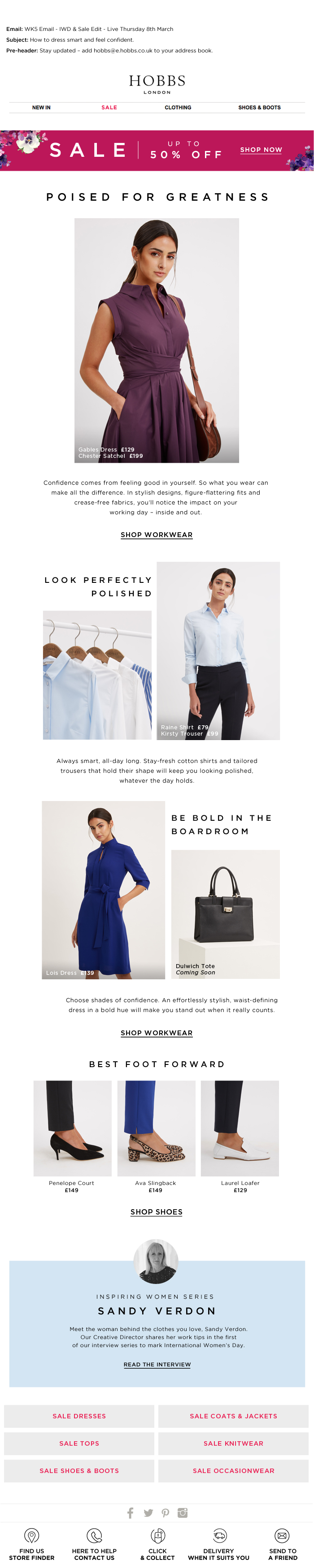 International Womens Day- Email