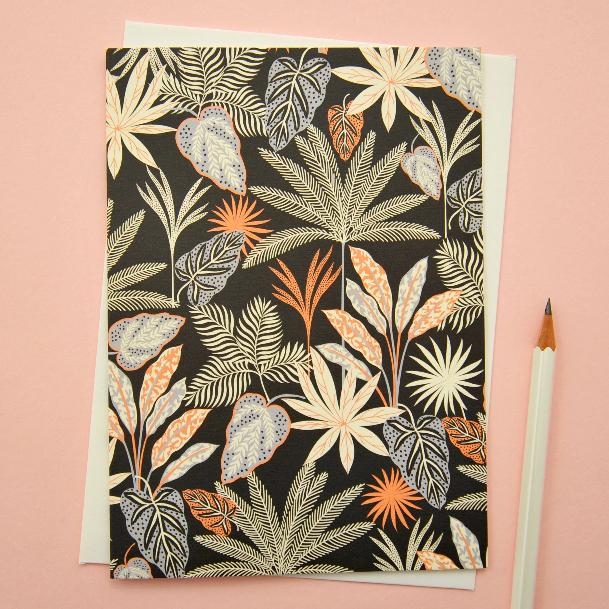 Tropical Botanic in Black Card