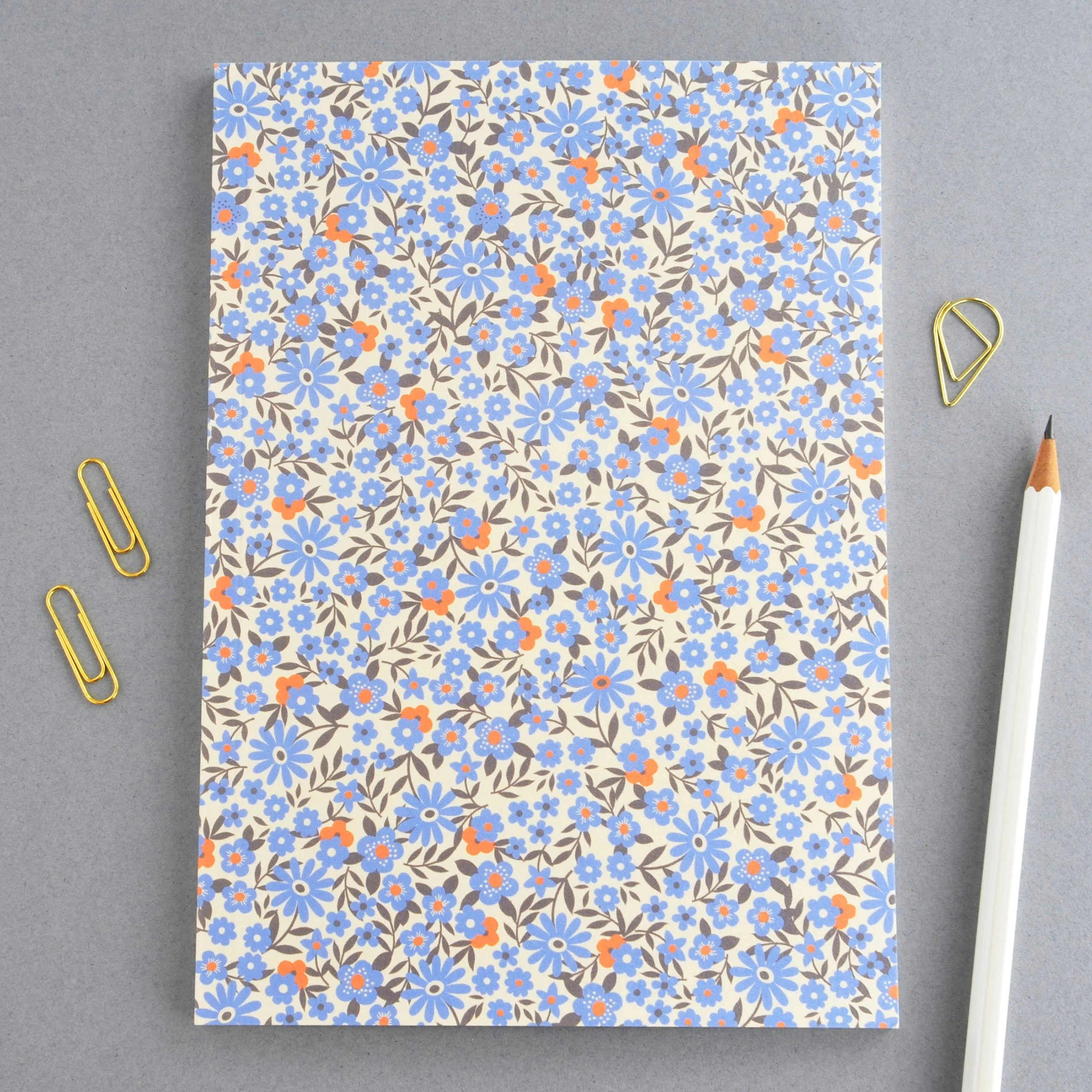 Petit Blue Floral Perfect Bound Notebook Gift