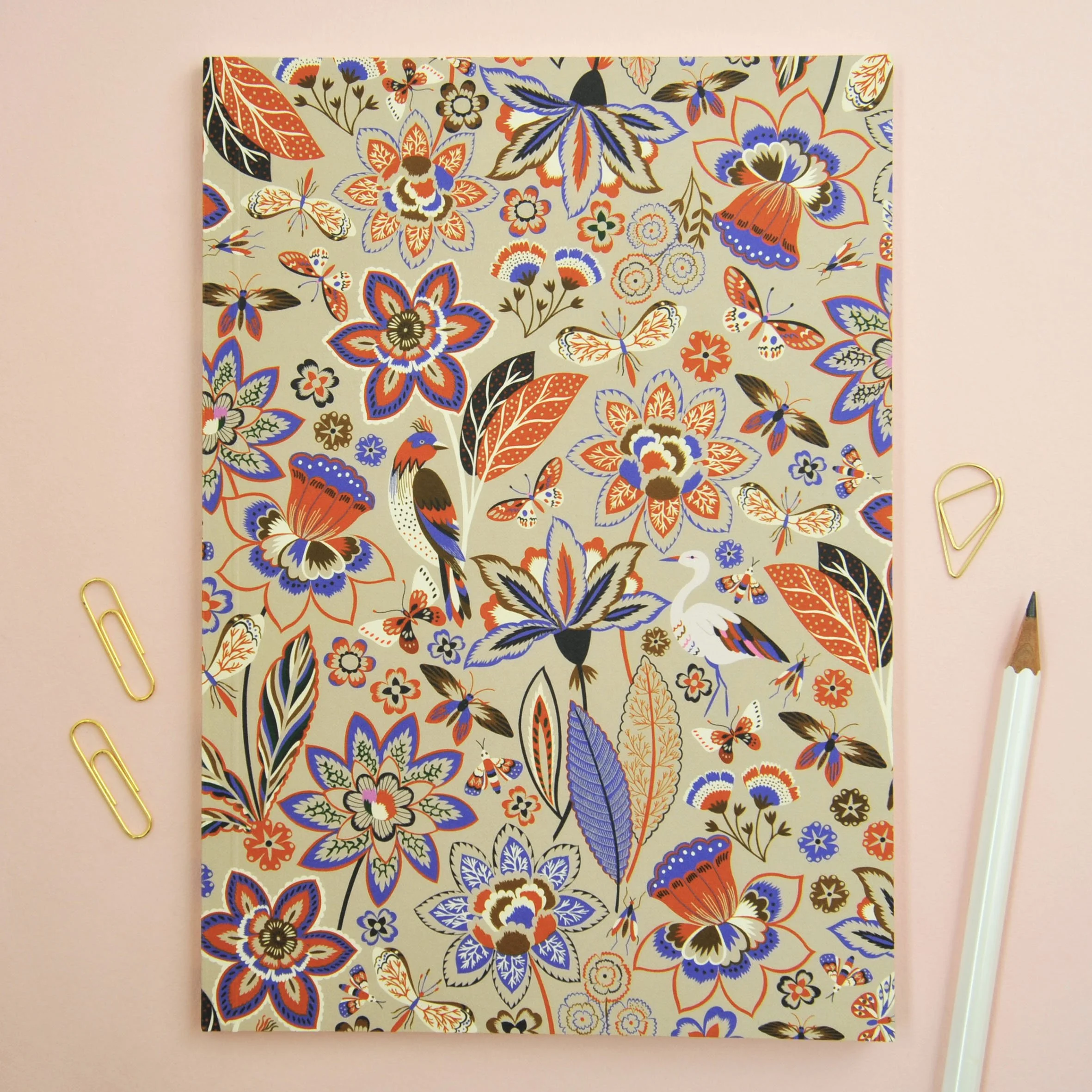Birds in Wonderland Perfect Bound Notebook