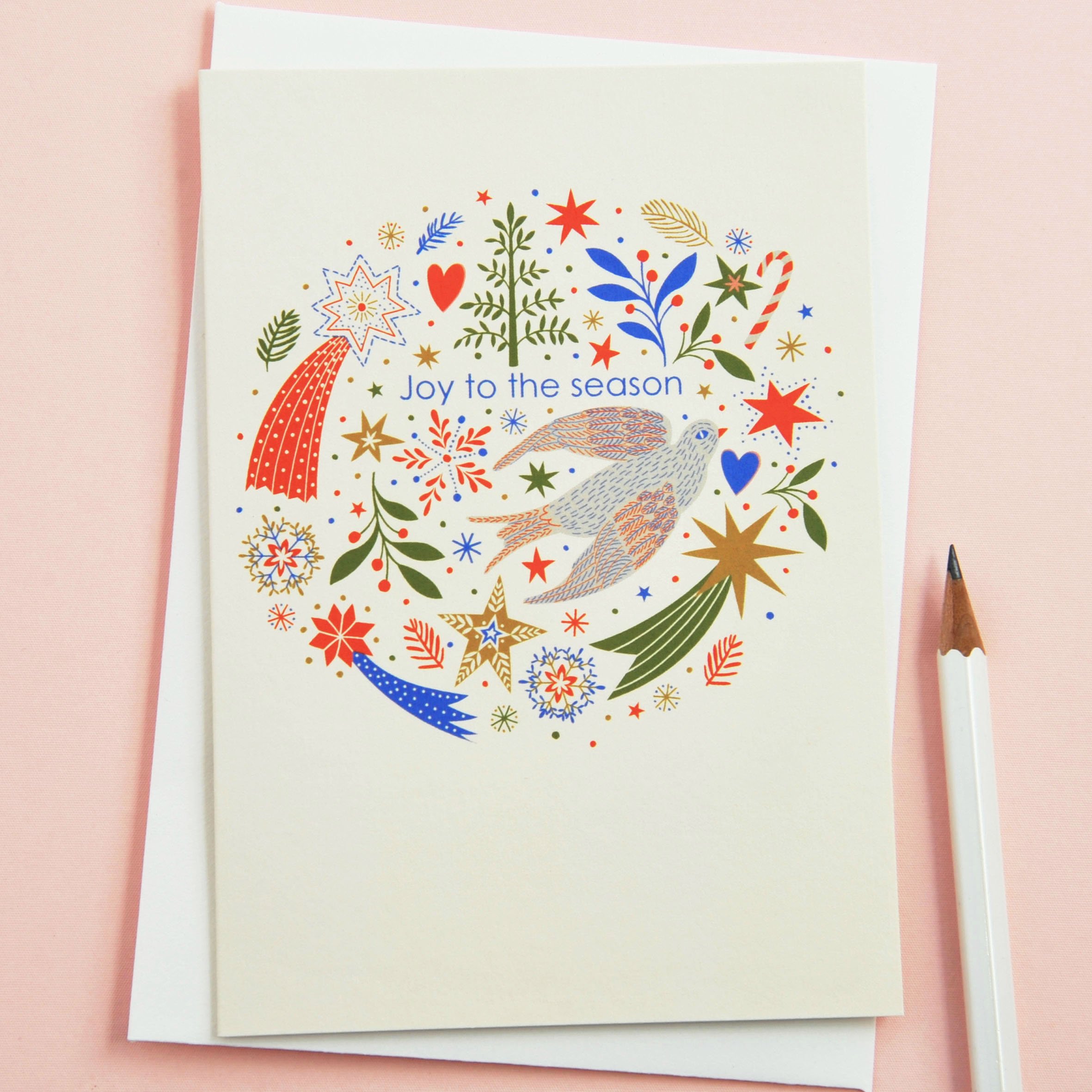 Joy to the Season – Pack of 6 Illustrated Christmas Cards